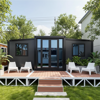 Maisons préfabriquées intégrées de luxe, simples et élégantes, conteneurs extensibles pour studios, appartements, cuisines, chambres et ateliers