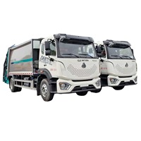 Camion compacteur de déchets HOWO 18CBM à châssis lourd, chargement arrière, hermétique, pour collecte et transfert de déchets, prix usine