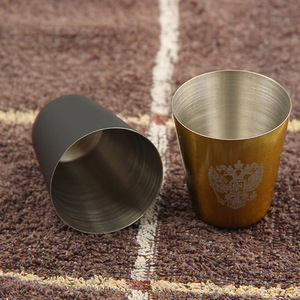 แก้วน้ำสแตนเลส 30 มล. แบบพกพา แก้วมินิ สไตล์เรียบง่าย - Product Image 2