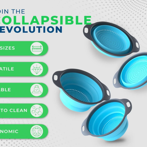 Foldable Kitchenware Silicone Water Filter Tray Portable Kitchen Filter Bowl for Travel and <b>Camping</b> - Product Image 2
