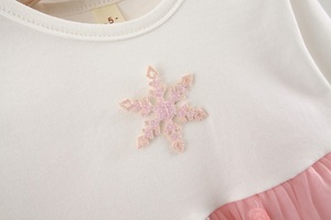 Conjunto de Ropa para Niñas, Abrigo y Vestido, Conjunto de 2 Piezas de Tela Vaquera, Abrigo y Vestido Blanco con Tutú - Product Image 6