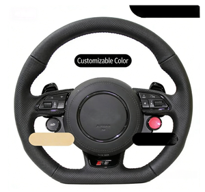 Volant à fond plat pour <span class=keywords><strong>Audi</strong></span> A4 A6L A5 A7 Q3 Q5 Q7 |   Style S4 S5 S6 S7 Refit - Product Image 4