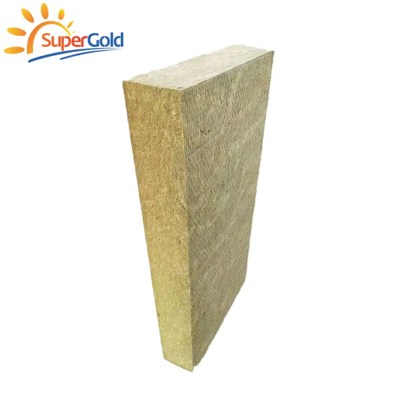 SuperGold heat insulation materials rock wool 12 cm mineral wool board for roof insulation