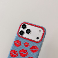 Coque de téléphone portable au design créatif Lèvres Sexy pour iPhone 18 Pro Max Tous Modèles 17 16 15 Housse Antichoc 14 Imprimé Amusant Baiser