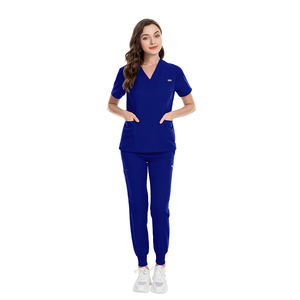 Offre Spéciale Anti-rides lavable doux tissu infirmière gommages hôpital uniforme médical gommages femmes survêtement gommage ensembles - Product Image 5