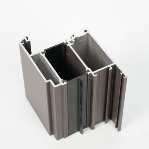 定制现代设计外部结构玻璃窗幕墙系统6063合金挤压横梁幕墙铝型材 - Product Image 6