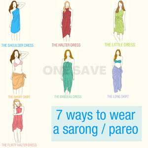 Werbe Chiffon Strand Sarong benutzer definierte Druck Bikini Wraps Pareo - Product Image 6