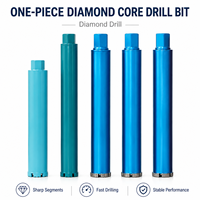 Foret diamanté monobloc en acier au carbone haute résistance pour béton armé, 1-1/4"-7 UNC, 450 mm, usage professionnel