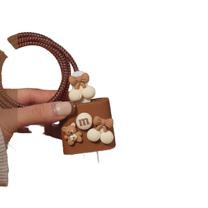 iPhone 15/14/13 18W/20w硅胶材料定制模具卡通<span class=keywords><strong>M</strong></span>熊设计螺旋绕线机充电器电缆保护器 - Product Image 5