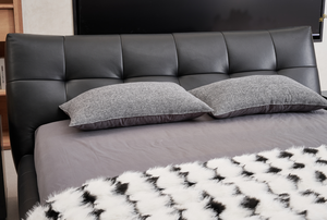 Modern Beige Tufted Headboard Leather Bed Frame Comfort Pocket Spring <b>Mattress</b> Set Home Hotel Bedroom Furniture - Product Image 3