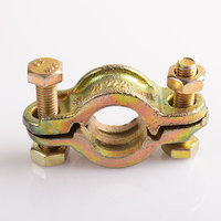 Collier de serrage à double boulon en acier inoxydable/acier au carbone zingué robuste Collier de serrage à double boulon Collier de serrage de haute qualité