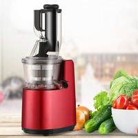 Elektrische compacte ruimtebesparende roestvrijstalen slowjuicer met kauwfunctie, 3-in-1, voedingsrijk, makkelijk schoon te maken, koudgeperste sap
