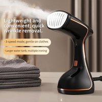 Défroisseur Vapeur Portable CY-802 avec 3 Niveaux de Vapeur, Écran LED, Réservoir Amovible de 320 ml, en Acier Inoxydable, avec Tête de Brosse