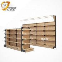 Étagère en bois haut de gamme pour supermarché/magasin, présentoir de gondole à vendre, rayonnages pour magasin de détail, rayonnages pour magasin de détail