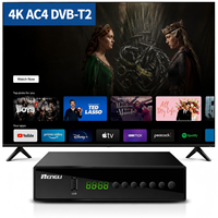 Décodeur OEM personnalisé Mx2653 ARM Cortex A53 jusqu'à 7000 DMIPS HD DVB T2 H.265 4K Wifi Récepteur DVB-T2 Décodeur