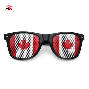 2026 USA Canada Mexico Football Match Fan Canada Flag Cheering Products Horns Bracelet Sunglasses for Soccer Cheering