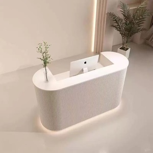 Mostrador de Recepción Moderno de Madera para Salón de Belleza y Peluquería, Muebles de Oficina de Lujo para Hotel y Supermercado - Product Image 3