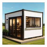 Maison préfabriquée en conteneur de style moderne 20 pieds 40 pieds Facile à installer Hôtels temporaires Magasins pour bureau à domicile Hall