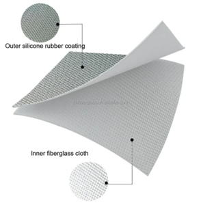 Cao sức mạnh Silicone tráng vải chi phí thấp thương mại Nhà Bếp Bình chữa cháy Giao hàng nhanh số lượng lớn sợi thủy tinh vải - Product Image 3