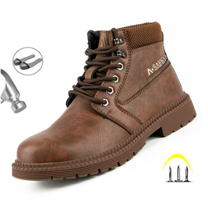 <strong>Waterproof</strong> <strong>Work</strong> &amp; Safety Boots Men Leather Boots Indestructible Male <strong>Work</strong> Shoes Men Winter Boots Safety Shoes Men Steel Toe Shoe - Product Image 1