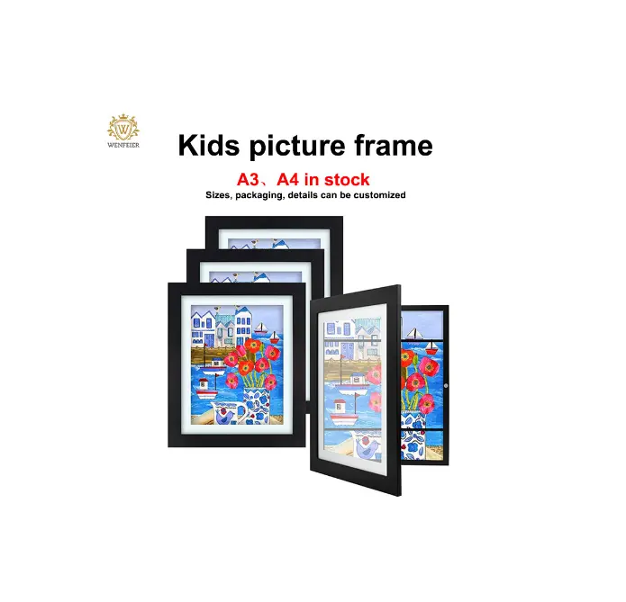 Winfeier Factory Custom Size Kids Picture Photo Frame Great for Children Art Projects
