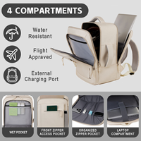 Sac à dos unisexe imperméable en tissu Oxford grande capacité, tendance, pour ordinateur portable, voyage en extérieur, avec logo personnalisé, sac d'école pour ordinateur, chargement USB