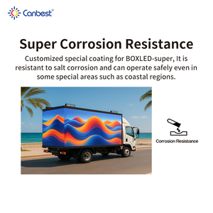 Canbest 10ft 13ft 16ft Ngoài Trời Chống ăn mòn chống thấm nước điện thoại di động xe tải quảng cáo hộp dẫn biển quảng cáo Màn hình hiển thị - Product Image 3