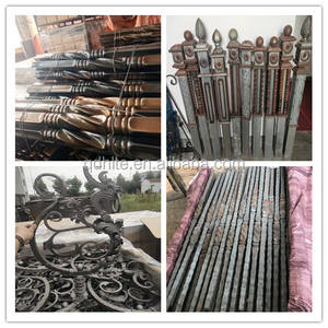 इस्तेमाल किया गढ़ा लोहे के दरवाजे गेट्स/आंतरिक लोहे सीढ़ी रेलिंग/गढ़ा लोहे की खिड़की ग्रिल डिजाइन - Product Image 5