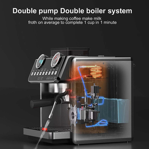 Máy pha cà phê <span class=keywords><strong>Espresso</strong></span> bán chạy nhất, yên tĩnh, bằng thép không gỉ, tích hợp máy xay cà phê hạt thành ly - Product Image 3