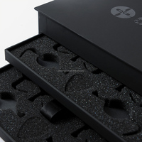 Boîte en carton magnétique personnalisée de luxe avec tiroirs pour ensemble de bijoux et palette de maquillage, boîte d'influenceur pour la promotion de la marque