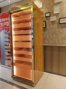 Humidor de cigarros Mon5800A de mayor capacidad listo para enviar con cajón envejecido Sistema de refrigeración por <span class=keywords><strong>agua</strong></span> Gabinete de cigarros - Product Image 6
