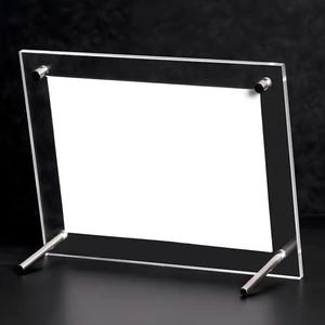 Tùy chỉnh hình ảnh trong suốt gian hàng treo tường A3 A4 rõ ràng mỏng Acrylic khối khối tấm đứng với nam châm trở lại - Product Image 4