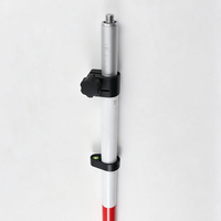 Offre Spéciale – Mât de Prisme en Aluminium de 2,5 m/3,6 m/5,2 m pour Station Totale/Théodolite/Instrument de Topographie avec Verrouillage Rapide par Torsion