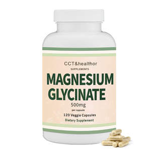 Tiktok Amazon Drop Shipping <b>500mg</b> <b>Magnesium</b> Glycinate White Capsules High Absorption Healthcare Grade Sleep Supplement Improve - Product Image 1