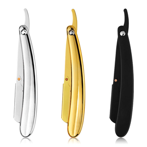 Maquinilla de afeitar de una hoja para hombres, maquinilla de afeitar Manual de una hoja, galvanoplastia, para barbería, corte OEM - Product Image 2