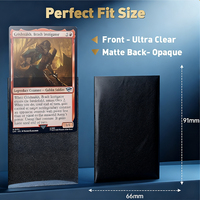 Fundas Protectoras para Tarjetas TCG PKM YUGIOH de Alta Calidad, 50 Unidades, Super Transparentes, Mate, con Logotipo Personalizado