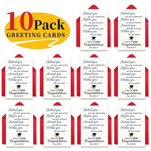 Tarjetas de Felicitación Rectangulares Personalizadas con Sobres para Graduación y Cumpleaños 2026, Impresión <span class=keywords><strong>Te</strong></span> <span class=keywords><strong>Mu</strong></span> para Amigos y Compañeros de Clase - Product Image 6