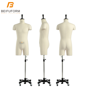 Beifuform CN kích thước tiêu chuẩn 92A có thể điều chỉnh chiều cao nam nửa cơ thể ăn mặc hình nộm cho quần áo người đàn ông giả để bán - Product Image 2
