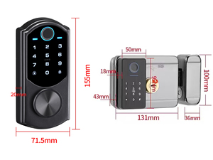 Serratura Intelligente per Porta d'Ingresso Quattro in Uno con Modalità di Sblocco Multiple, Ampiamente Utilizzata in Edifici Commerciali e Uffici - Product Image 6