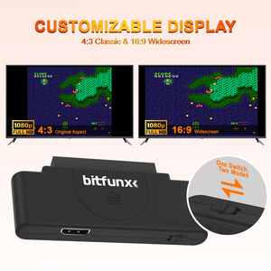 Convertisseur numérique HDMI Bitfunx RGB vers 1080P, adaptateur audio vidéo avec commutateur 16:9/4:3 pour console de jeu PCE PC Engine Core Grafx - Product Image 5