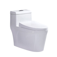 Articles sanitaires Design moderne Lavage à double chasse Wc en céramique monobloc Toilette Lavage Toilettes Salle de bains