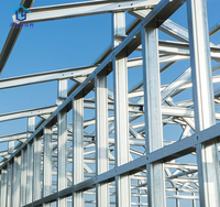 Bâtiment d'entrepôt préfabriqué en structure d'acier Q355B, matériau de construction en ossature métallique, bâtiment en acier