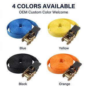Correa de Amarre de Trinquete de Alta Resistencia de 1 Pulgada (25mm) y 3m, 680 kg, Poliéster Azul Sin Fin para Camiones, Remolques y Motocicletas (Sin Ganchos) - Product Image 2