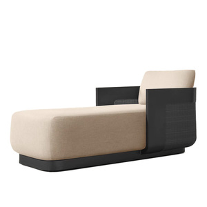 Thiết kế mới sang trọng khách sạn hồ bơi phòng chờ ghế <span class=keywords><strong>Patio</strong></span> đồ nội thất vườn giường Chaise phòng chờ không thấm nước mây nhôm ngoài trời đi văng - Product Image 2