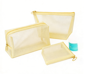 Sac de Maquillage Cosmétique Écologique en PVC Grande Capacité avec Fermeture Éclair Détachable, Personnalisable avec Logo, Vente en Gros, Idéal pour Pinceaux de Maquillage et Voyage - Product Image 1