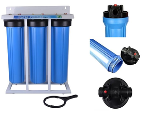 ระบบกรองน้ำ Big Blue <span class=keywords><strong>3</strong></span> ขั้นตอน แบบไหลแรง ขนาด 20 นิ้ว พร้อมตัวกรองจัมโบ้ สำหรับใช้ในบ้านและฟาร์ม รุ่น ZA - Product Image 3