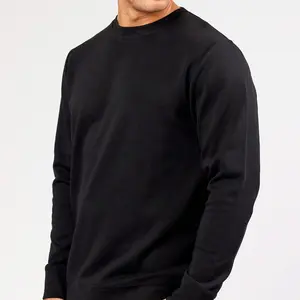 클래식 코튼 블랭크 맞춤형 인쇄 로고 남성 크립넥 후드 스웨터