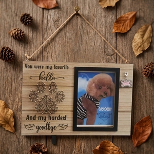 Cadre en bois personnalisé pour animaux de compagnie, art mural en ficelle, empreinte de <span class=keywords><strong>patte</strong></span>, souvenir photo, cadeau pour <span class=keywords><strong>la</strong></span> perte d'un chien ou d'un chat, bouteille en verre, condoléances, vente en gros, OEM - Product Image 3