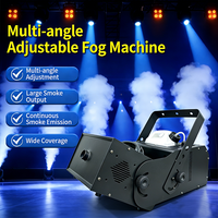 Mesin Asap Pesta Multicolor Portabel 2000W DMX512/Remote Nirkabel, Jarak Semprot 10m, Sudut Dapat Diatur, Laris Terjual