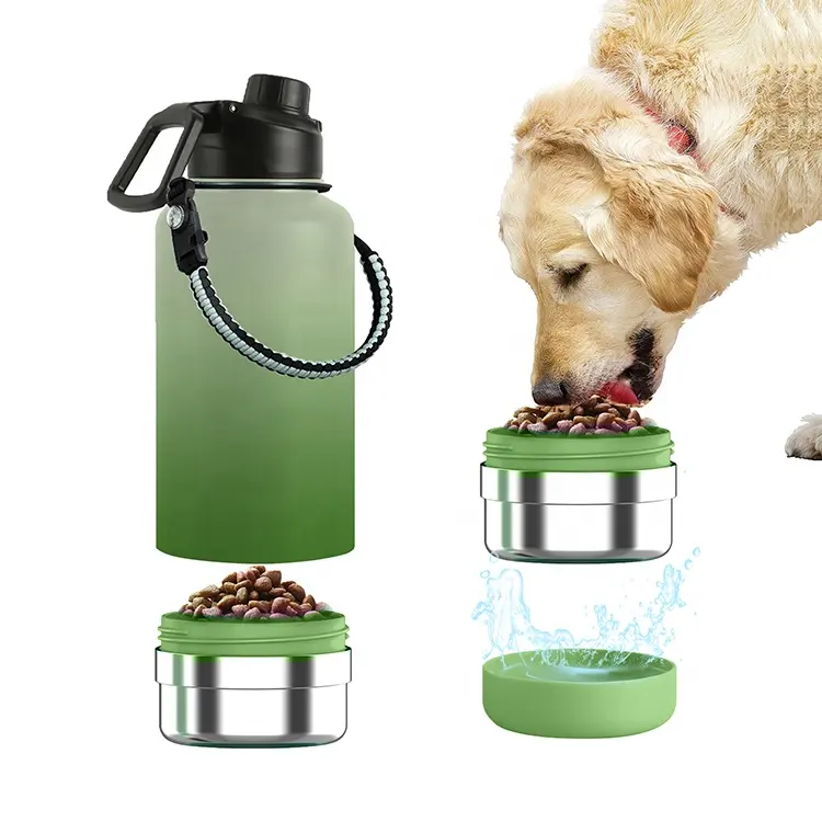 Isolierte Edelstahl Haustier Travel Bottle Dog Bowl